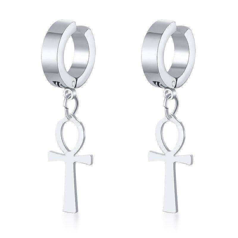 Stainless Steel Egyptian Queen Ankara Earing