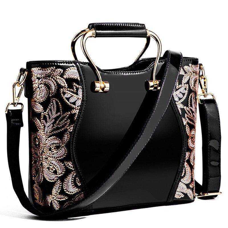 New Style Luxury Sequins Leather Bag