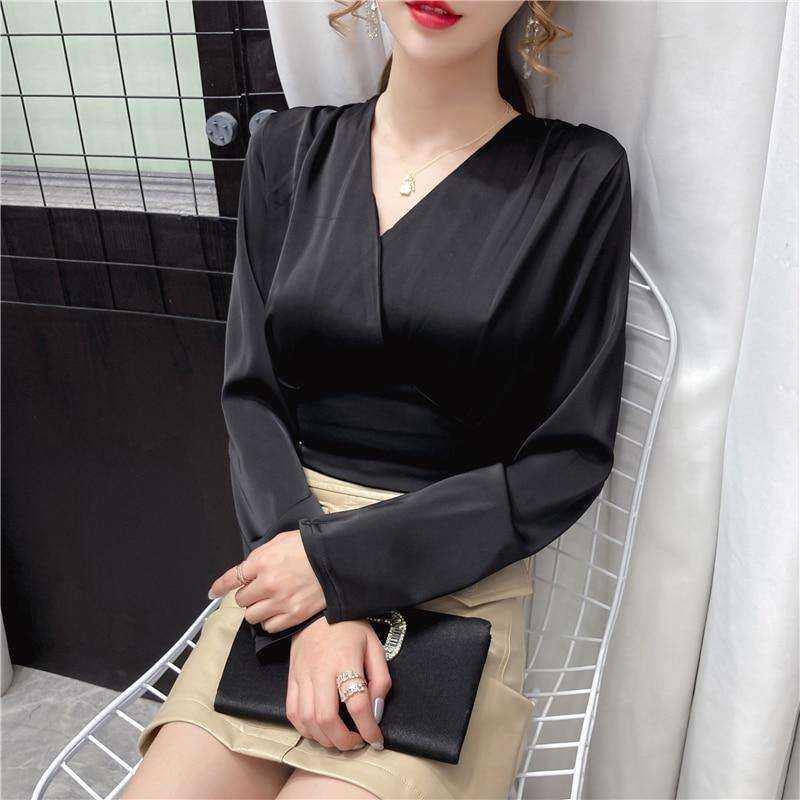 Fashion Design V-neck Long Sleeve