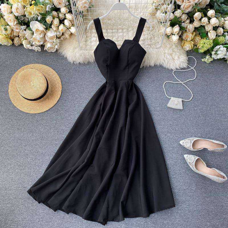 V-neck Vintage Back Bandage Elegant Swing Long Dress