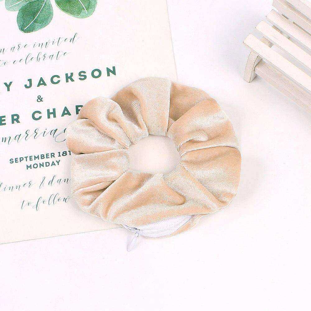 New Korea 2020 Fashion Girls Zipper Headwear Ponytail Holders Hair Accessories