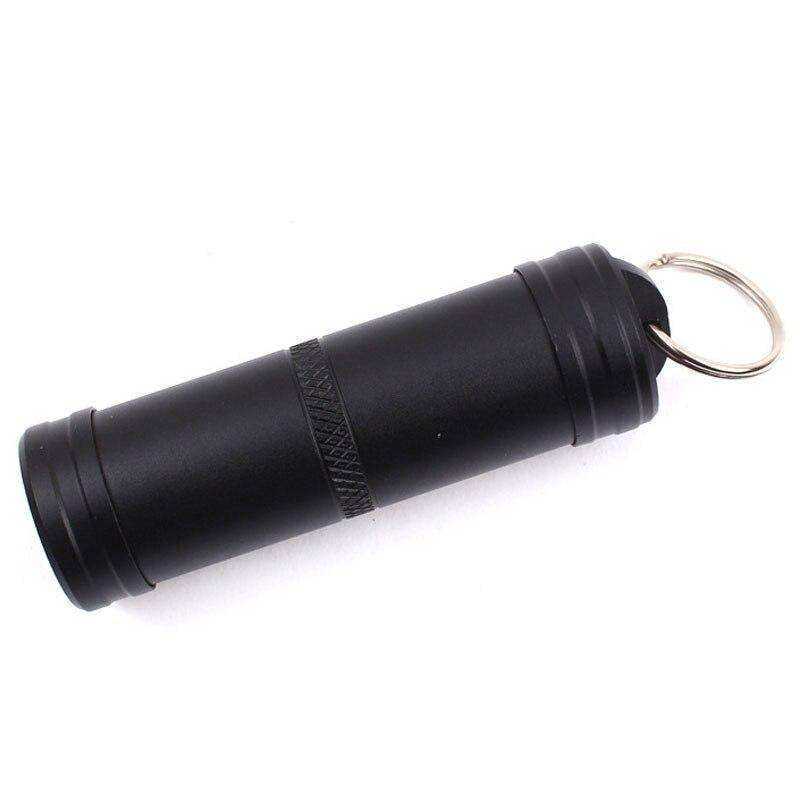 Waterproof Aluminum Alloy Medicine Sealed Can Bottles with Keychain