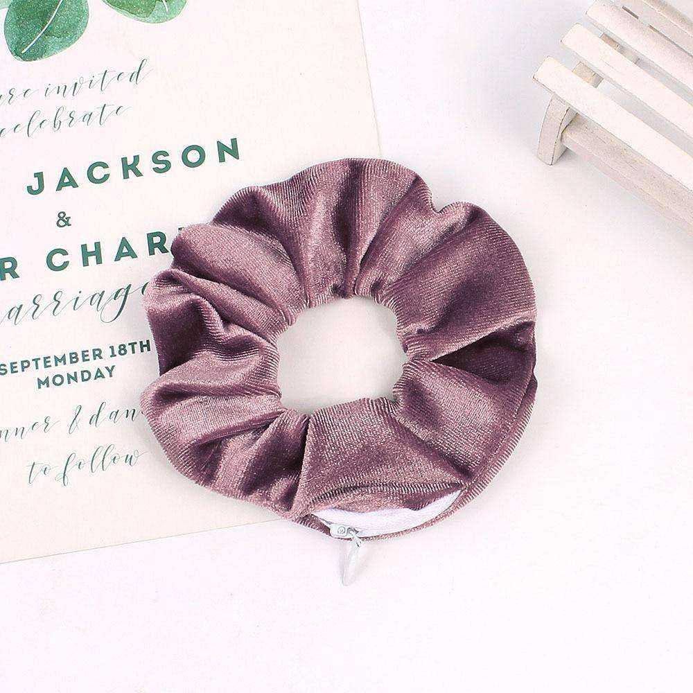 New Korea 2020 Fashion Girls Zipper Headwear Ponytail Holders Hair Accessories