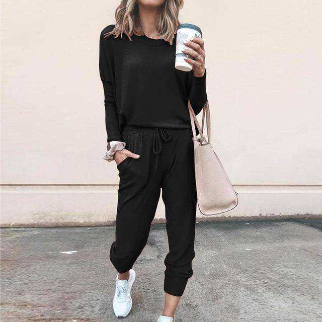 Casual Outfits Jogger 2 Piece Set For Women