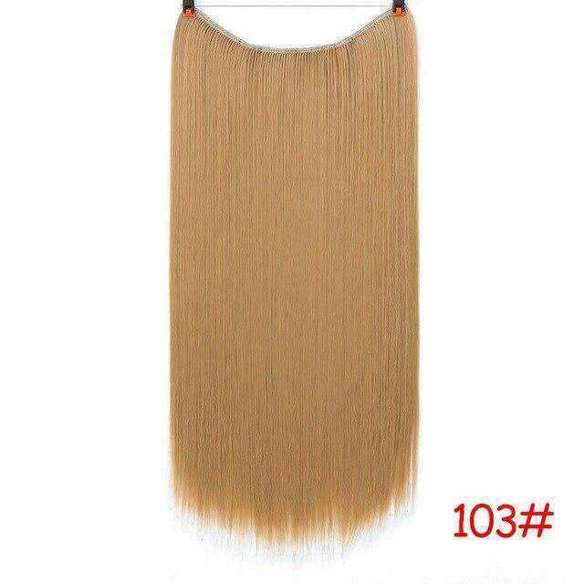24 Inches Invisible Wire No Clips Hair Extension