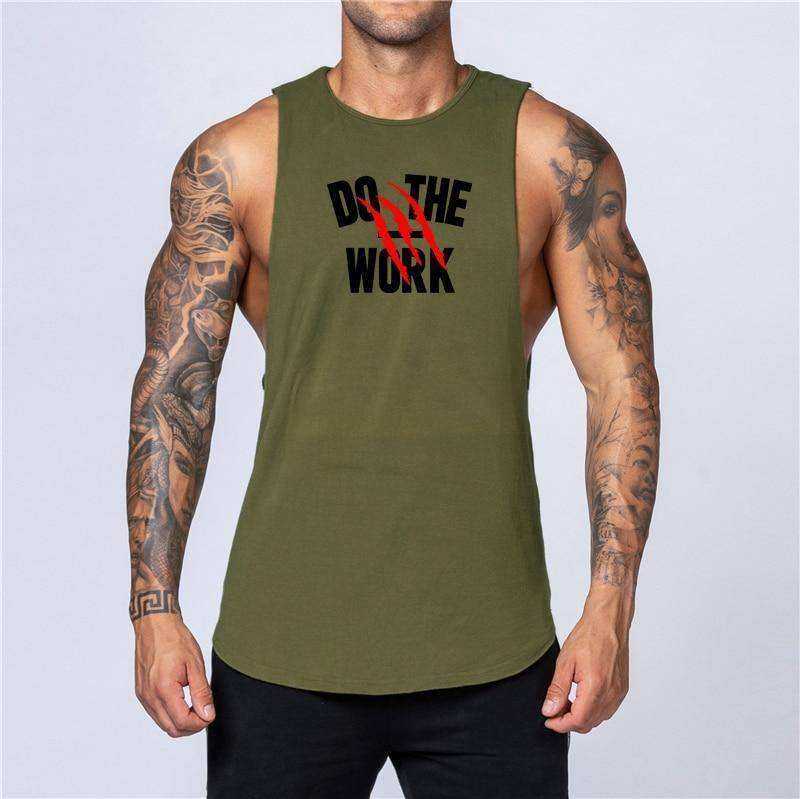 Workout Mens Tank Top Vest Muscle Sleeveless Shirt Stringer Bodybuilding Singlets