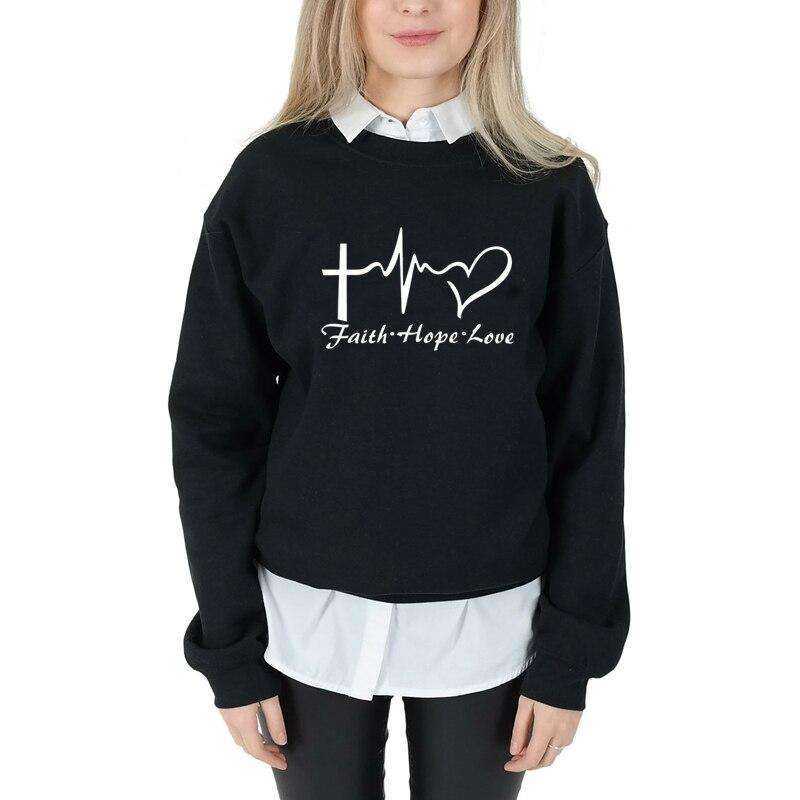 Faith Hope & Love Letter Christian Sweatshirt
