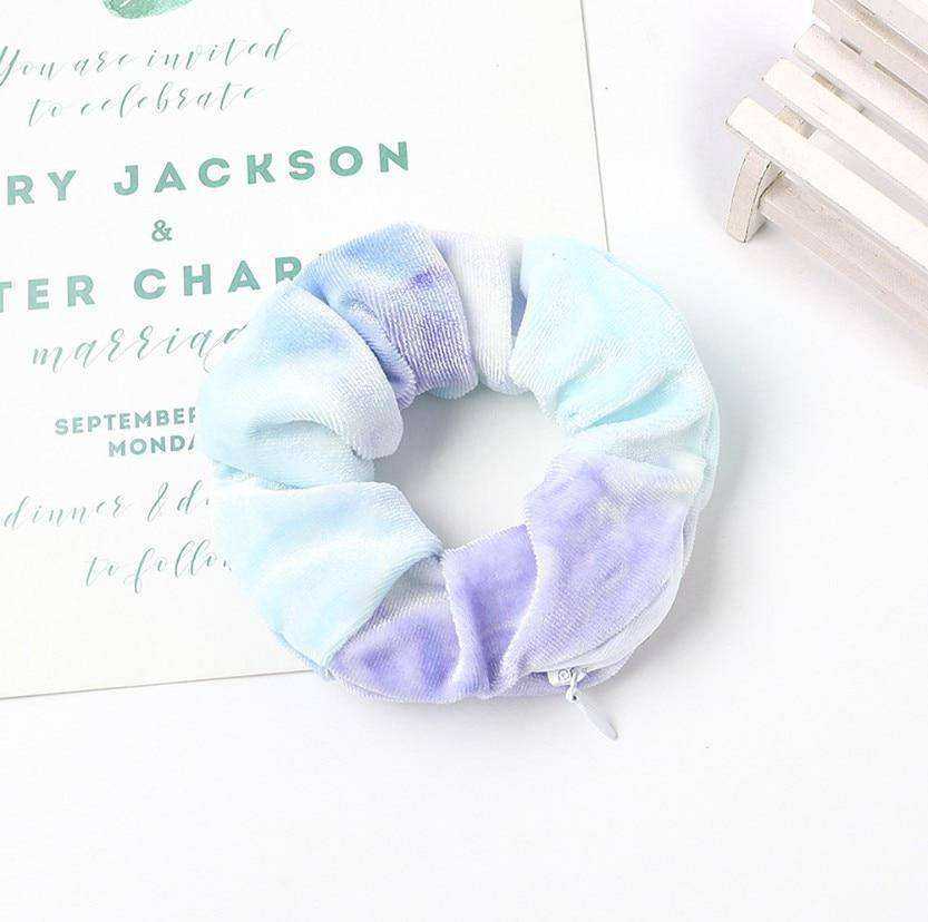New Korea 2020 Fashion Girls Zipper Headwear Ponytail Holders Hair Accessories