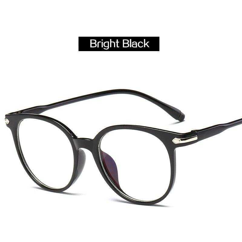 Anti Blue Light Eyeglasses Frame Vintage Round Clear Lens