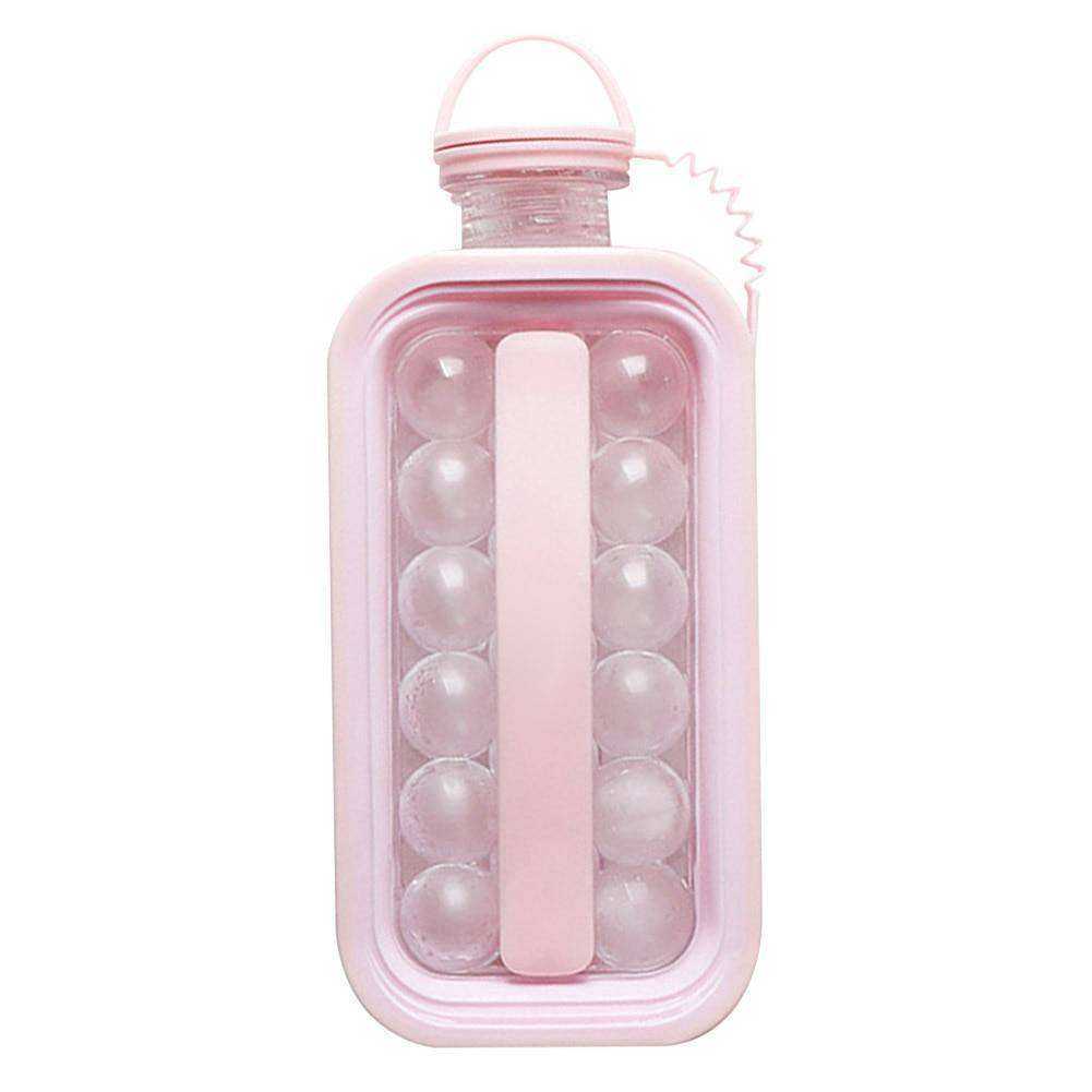 Folding Ice Ball Maker Kettle Flat Body Portable With Lid For Cold Drink