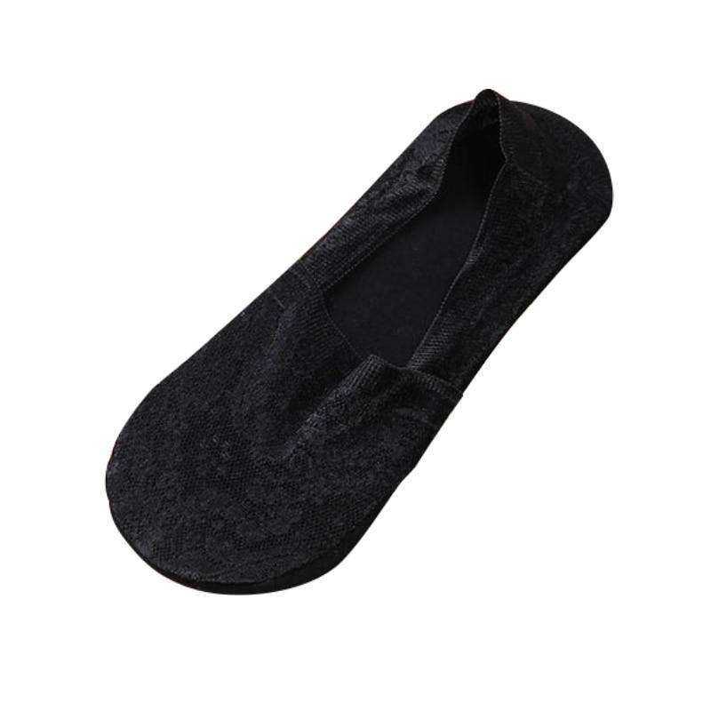 1/2 Pairs Women Girls Lace Flower Short Socks Anti-skid Invisible Ankle Sock Slippers