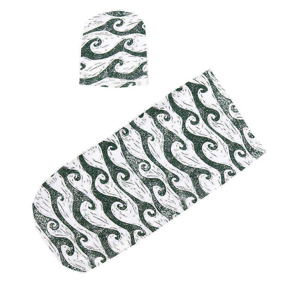 Baby Swaddle Blanket & Cap Newborn Cocoon Wrap