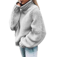 Knitted Turtleneck Women Sweater