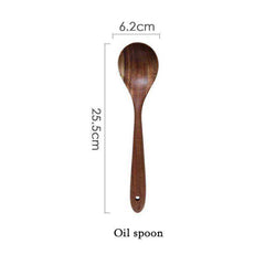 Teak Natural Wood Tableware Kitchen Tool Set