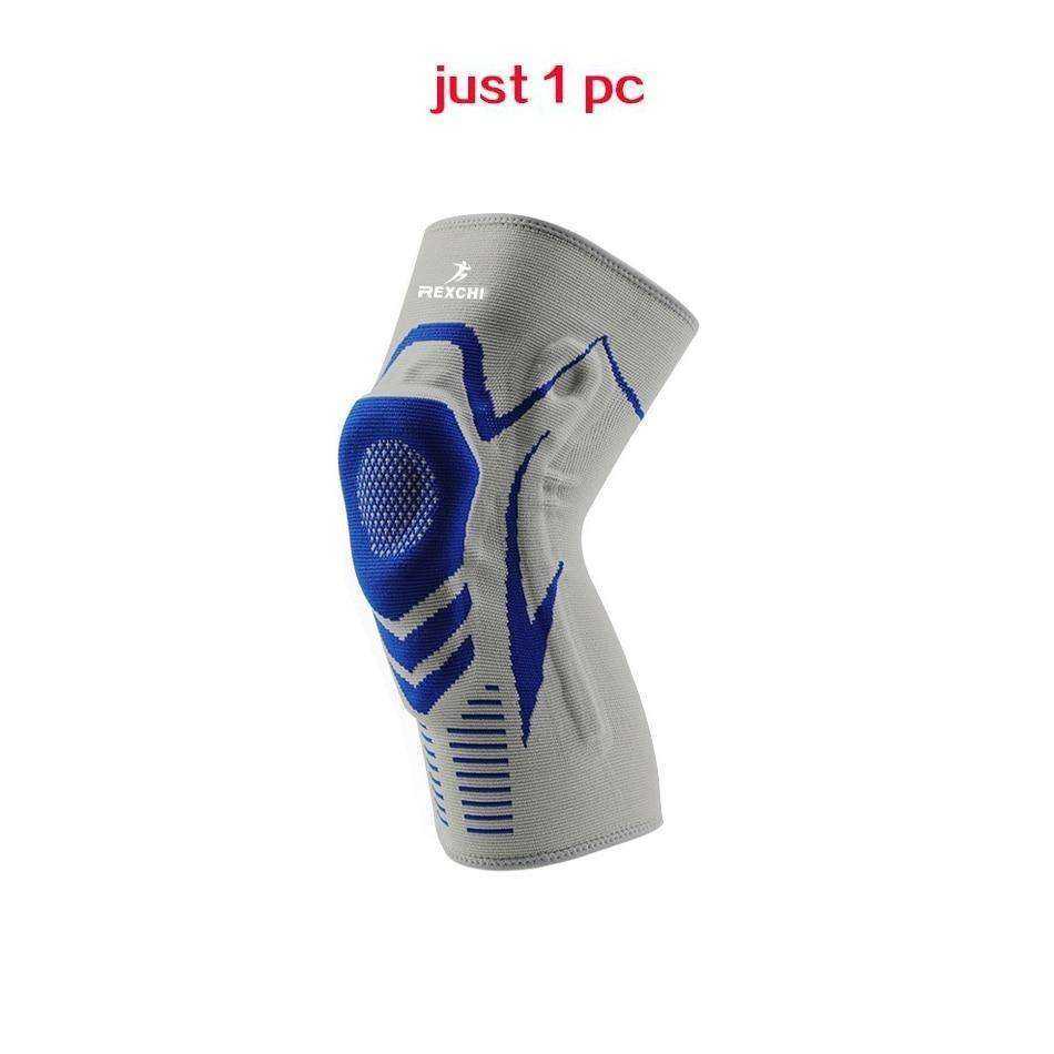 Basketball Elastic Non-slip Patella Brace Knee Pads with Support Silicon Padded