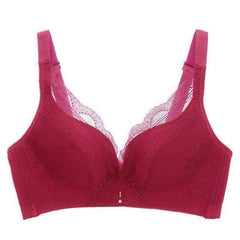 Sexy High Shoulder Strap Exquisite Lace Noodle Push-Up Four Buckle Bra