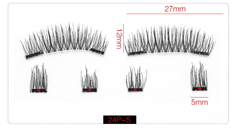 4 Pieces Comfortable Magnetic Natural False Eyelashes