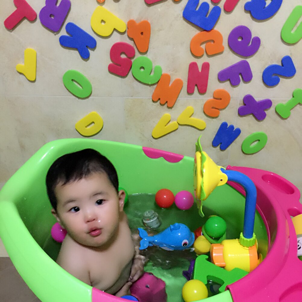 36pcs Set Kids Floating Bath Letters And Numbers