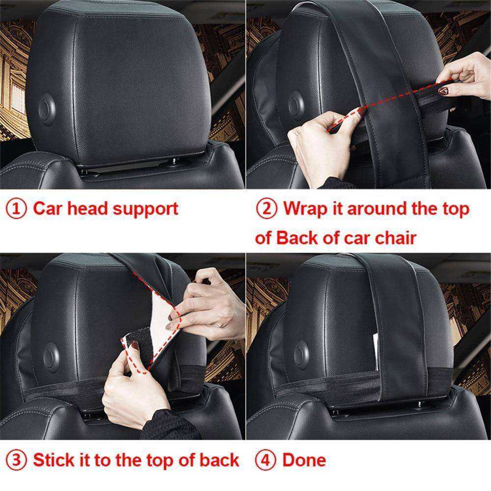 1PCS Car Adjustable Neck Pillow Head Restraint 3D Memory Foam