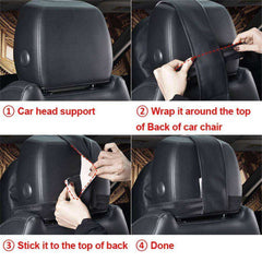 1PCS Car Adjustable Neck Pillow Head Restraint 3D Memory Foam