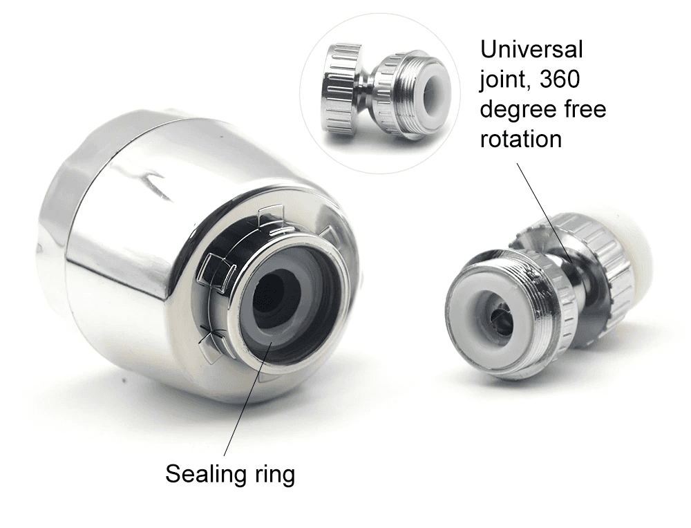 360° Swivel Faucet Tap Aerator Diffuser Nozzle Splash-Proof Filter