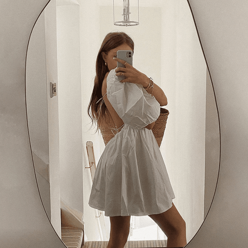 Elegant Sweet White Loose Dress
