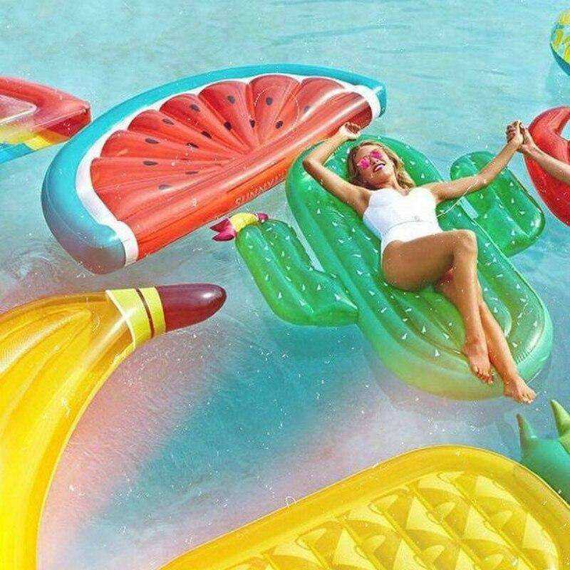 Watermelon Pineapple Cactus Inflatable Swimming Pool Float Mattresses