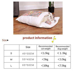 Removable Pet Bed Sleeping Bag