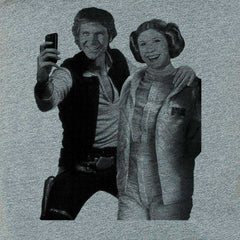 Star Wars Han and Leia Selfie Printed T-Shirt