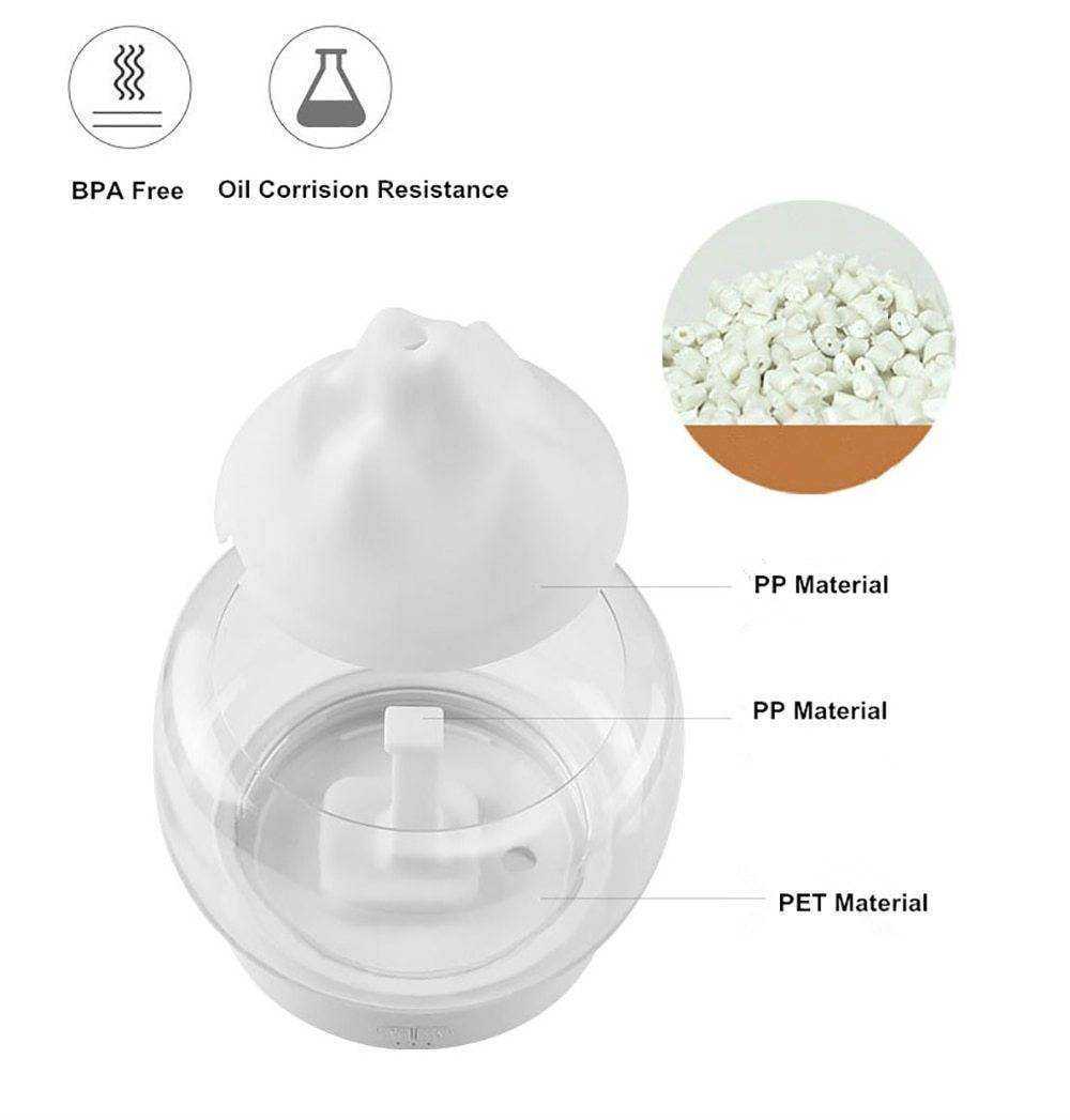 Aesthetic Mountain View BPA Free Aroma Diffuser With Rainbow and Warm Night Lamp