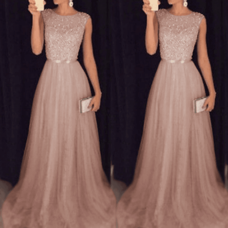 Aesthetic 2020 Goddess Prom Dress Beautiful Evening Gown Sequin