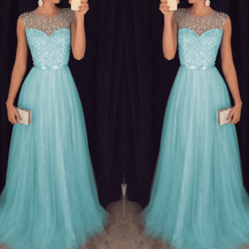 Aesthetic 2020 Goddess Prom Dress Beautiful Evening Gown Sequin