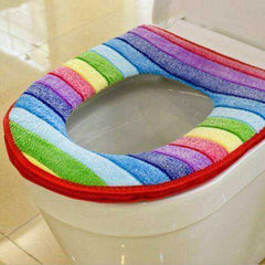 Aesthetic Rainbow Toilet Seat Cover