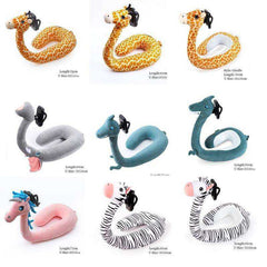 2 In 1 Hands Free Neck Pillow U Shaped Animal Phone Holder