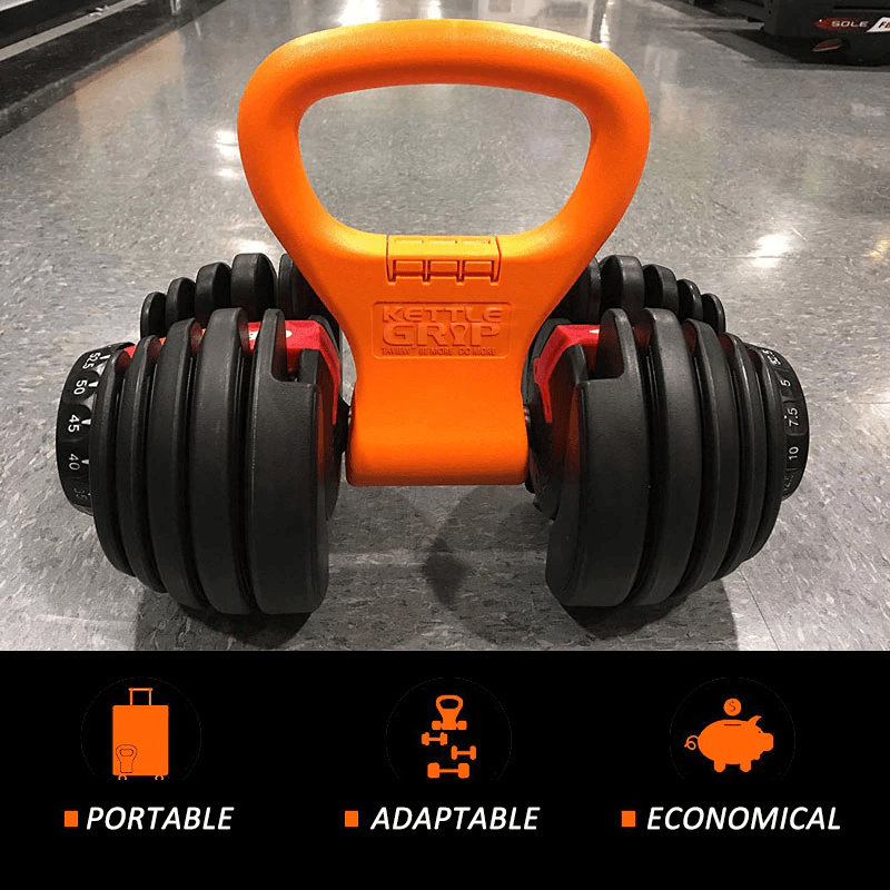 Unisex Adjustable Workout Kettle Bell Grip Dumbbell Equipment