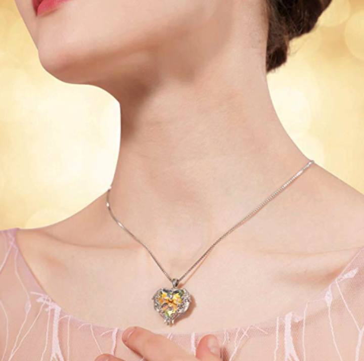 Awakening Crystal Heart Pendant Necklace
