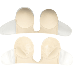Invisible Backless Strapless Self-adhesive Deep U Push Up Bra