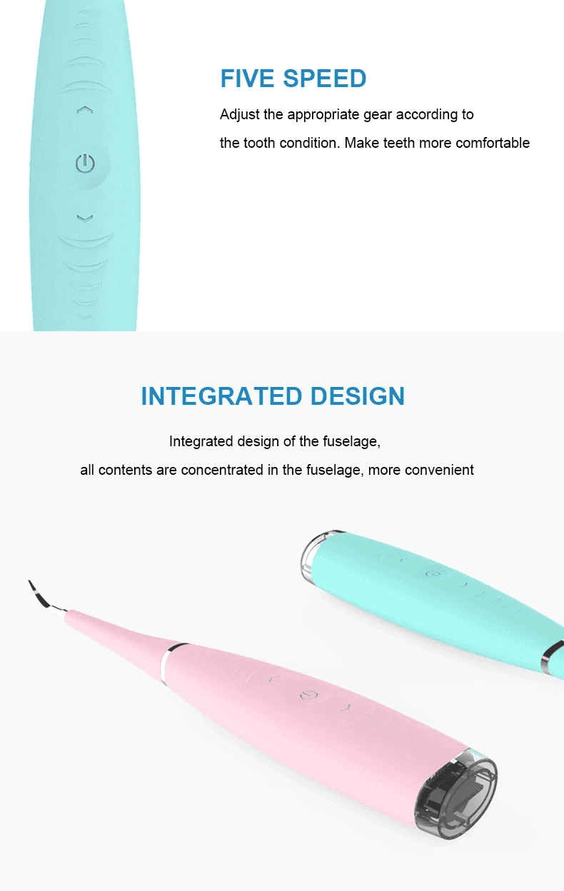 Portable Electric Sonic Dental Scaler Tooth Stains Tartar Cleaner