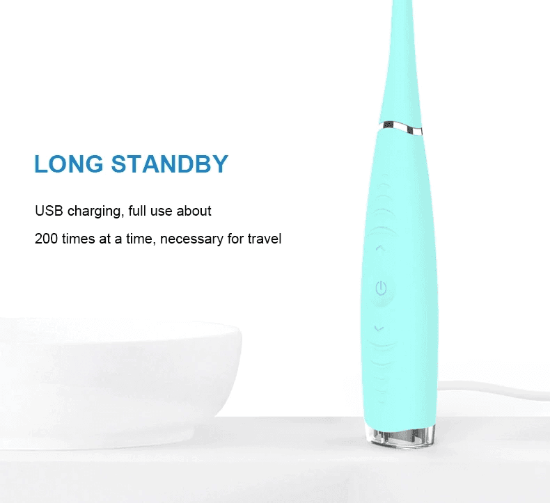 Portable Electric Sonic Dental Scaler Tooth Stains Tartar Cleaner