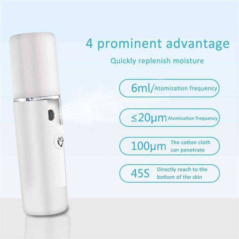 Portable Nano Moisturizing Mist Machine Sprayer Hydrating Facial Ionizer