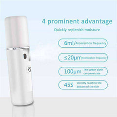 Portable Nano Moisturizing Mist Machine Sprayer Hydrating Facial Ionizer
