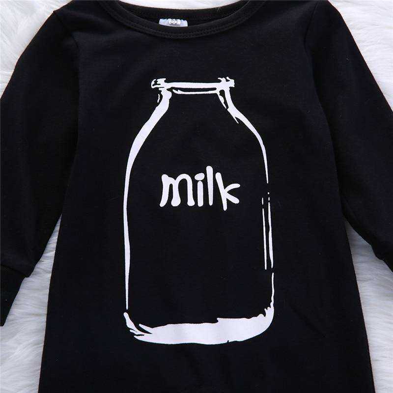 Baby Onesie with Milk Bottle