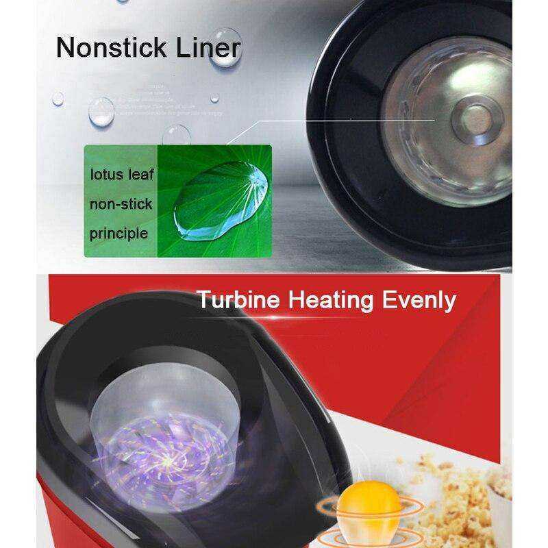 New Home Hot Air Popcorn Popper Maker Microwave Machine