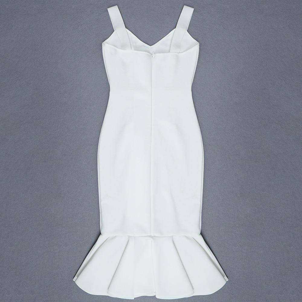 Beautiful Mermaid Bandage Bodycon V Neck Dress