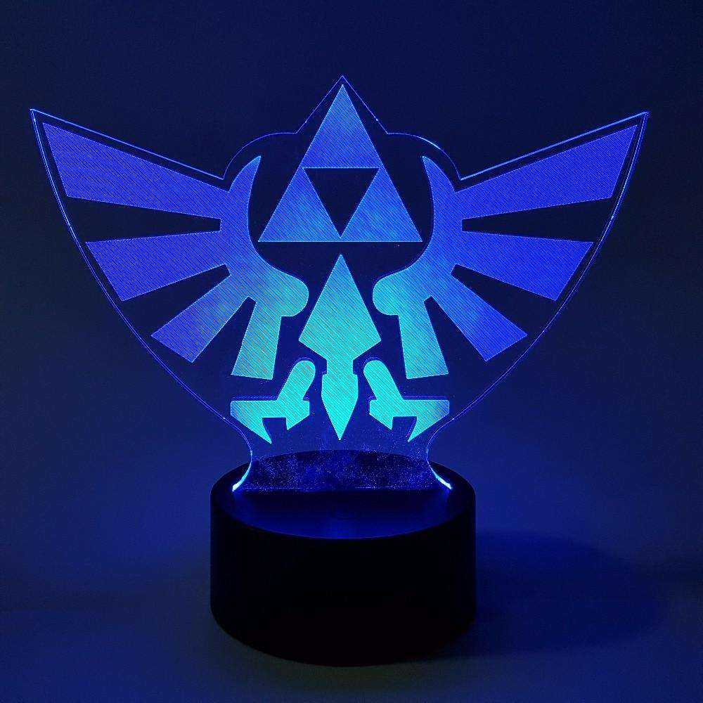 Zelda Visual Illusion LED 3D Nightlight RGB Color Changing Link Action