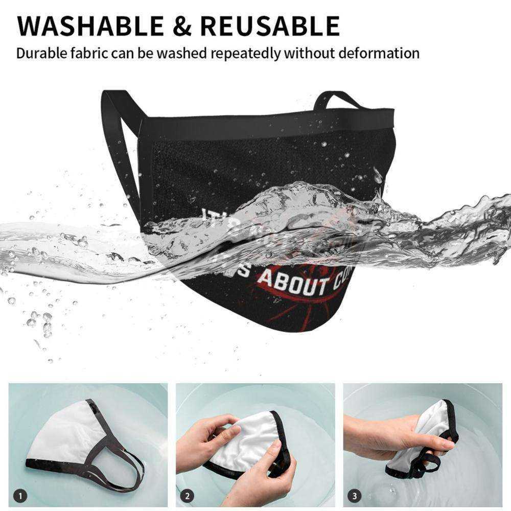 Control Safety Red Print Reusable Face Mask