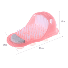 Plastic Foot Scrubber Shower Feet Massage Slippers