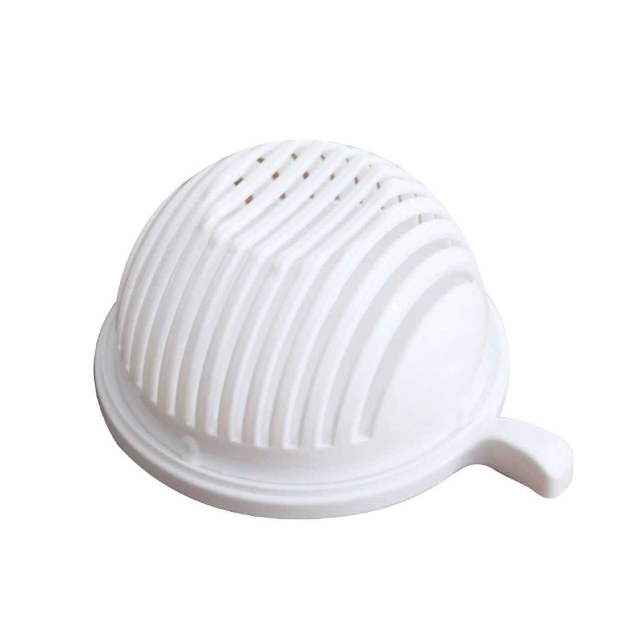 White Creative Multifunctional Fruit And Vegetable Cutting Bowl