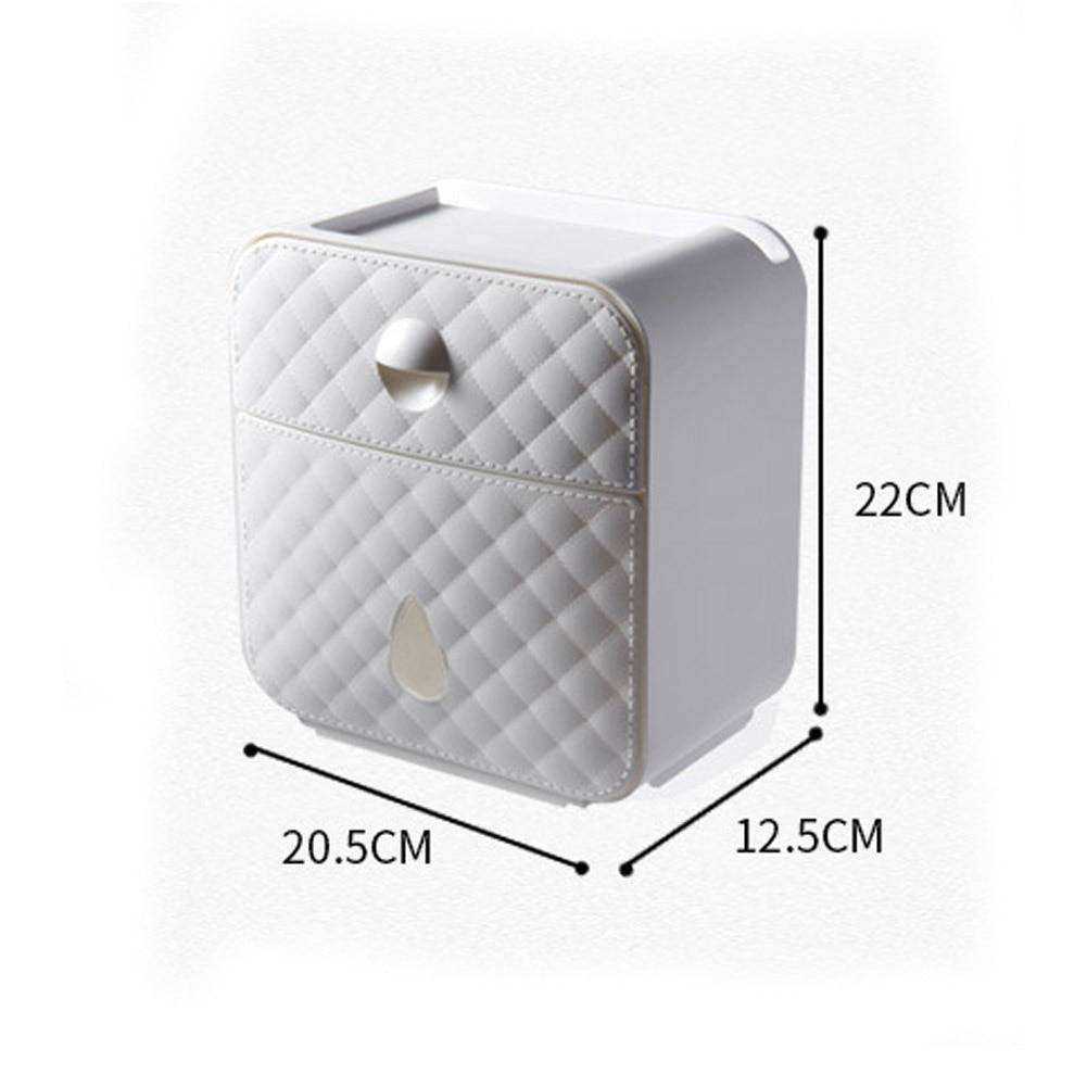 Waterproof Toilet Paper Roll Holder Wall Mounted Stand Case Tube Storage Box