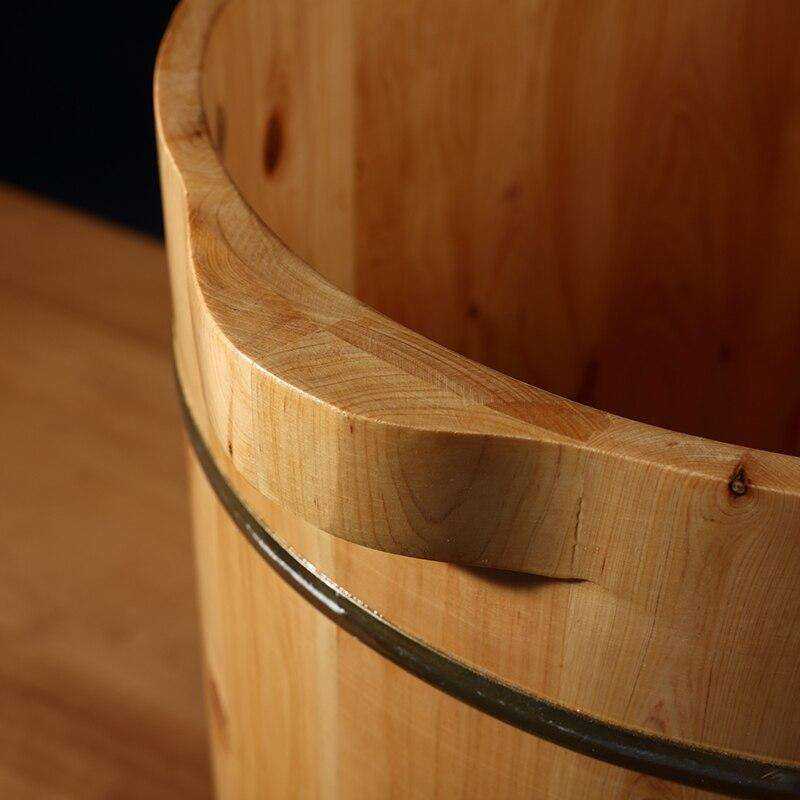 Thickened Eco-friendly Solid Wood Detox Foot Bath Bucket
